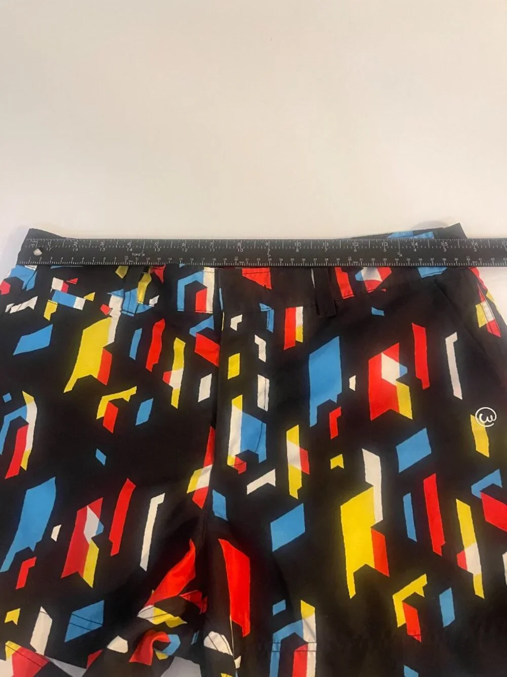 weekends at Geometric Print Swim Trunks Shorts Size Small